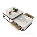 Modern Square Modern Luxury Marble Coffee Tables